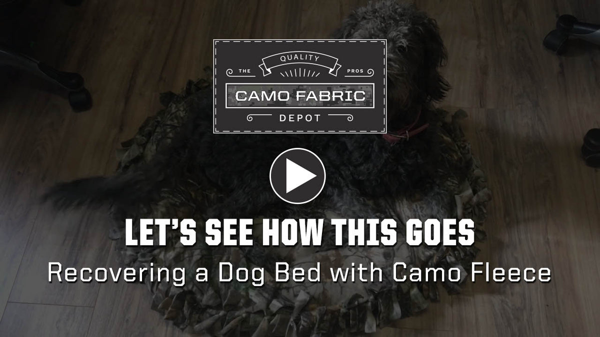 How to Recover a Dog Bed - Tie Blanket Style