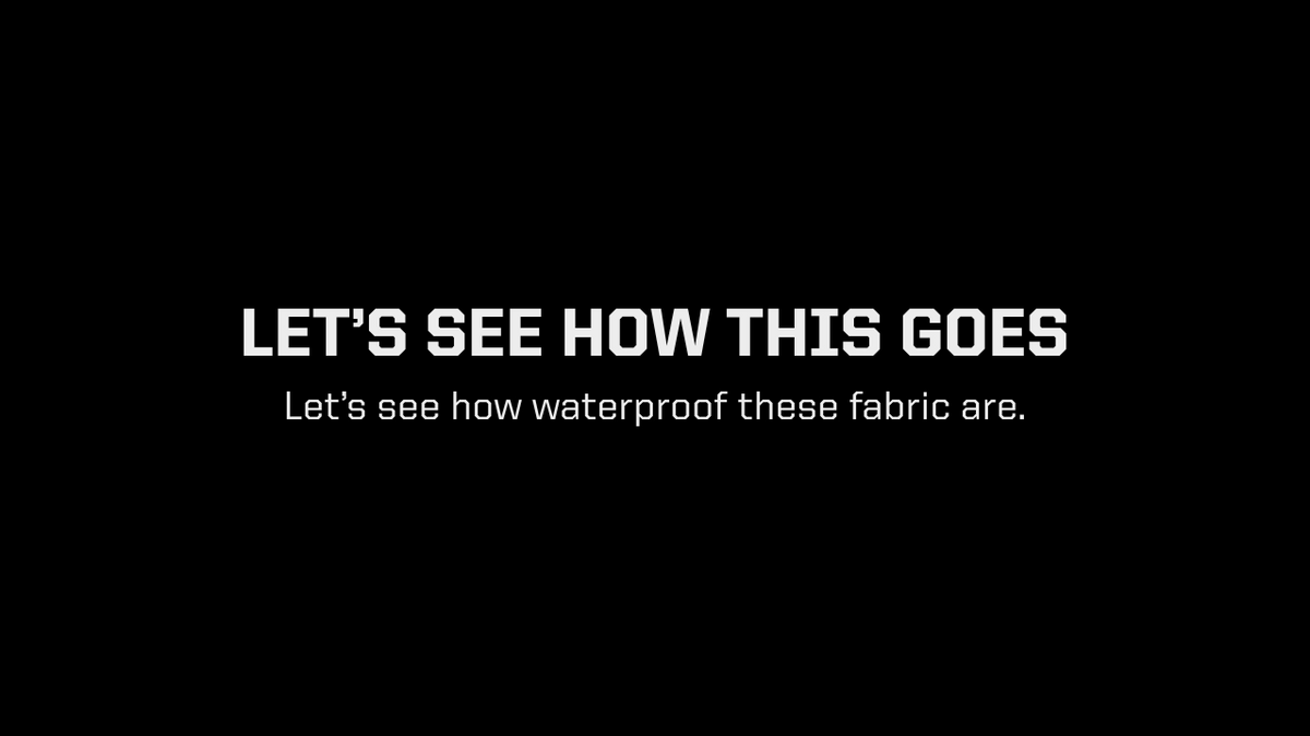 Waterproof / Resistant Fabric Put to the Test