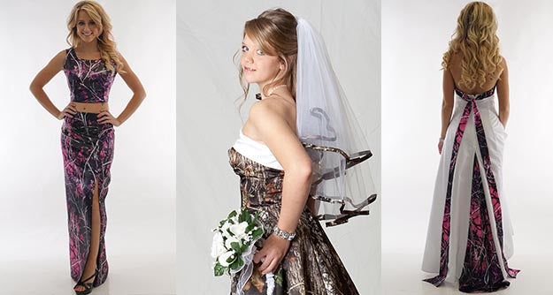 Camo Your Prom or Wedding With Our Camouflage Satin Fabric