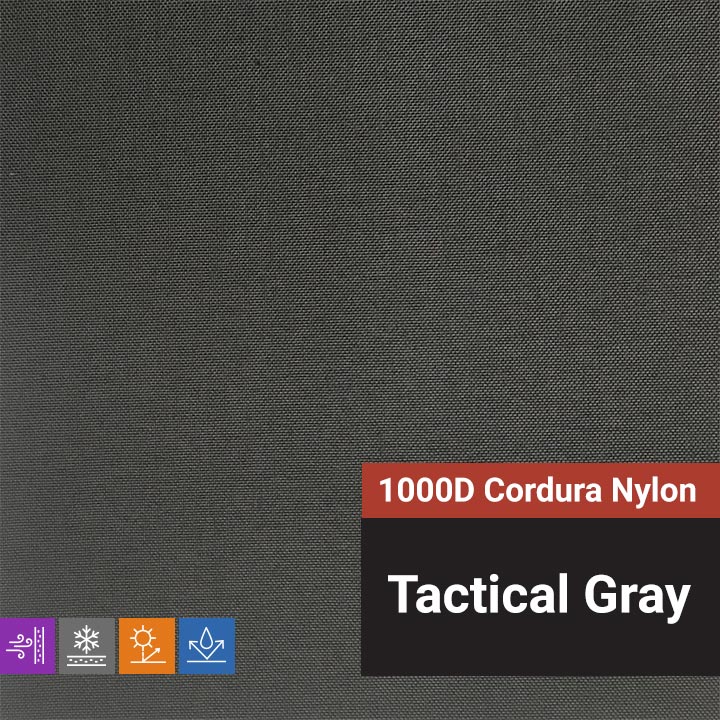 1000D Cordura Nylon - Tactical Gray