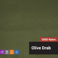 500D  Nylon - Solid - Olive Drab – 60"