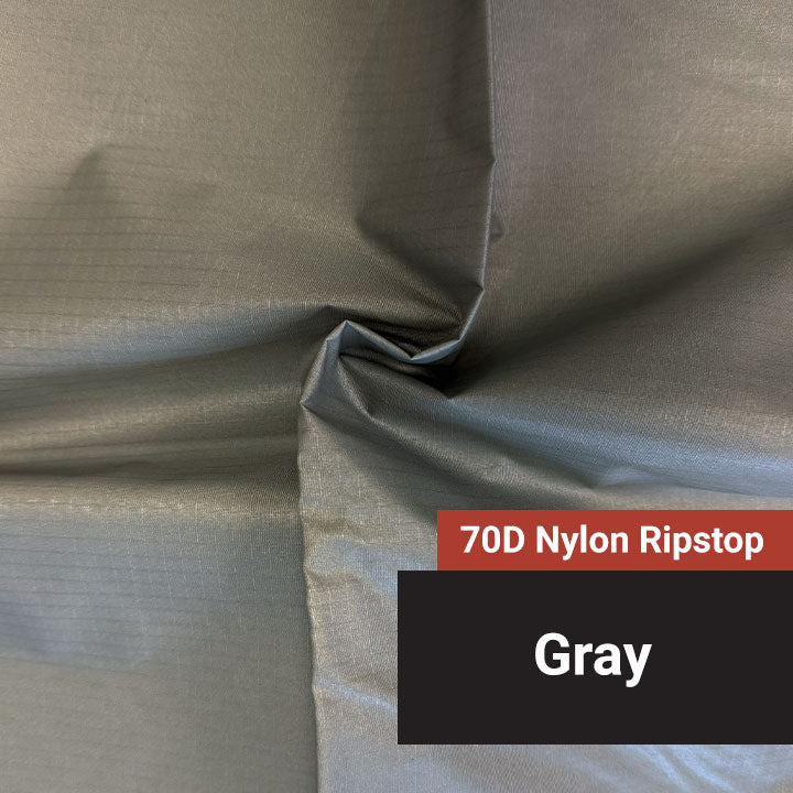70D Nylon Ripstop - Solid Gray