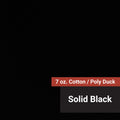 7 oz. Cotton / Poly Duck - Solid - Black - 58"