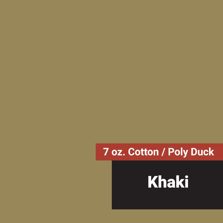 7 oz. Cotton / Poly Duck - Solid - Khaki - 58"