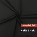 Cotton Poly Twill - Black
