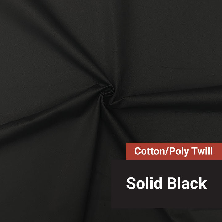 Cotton Poly Twill - Black