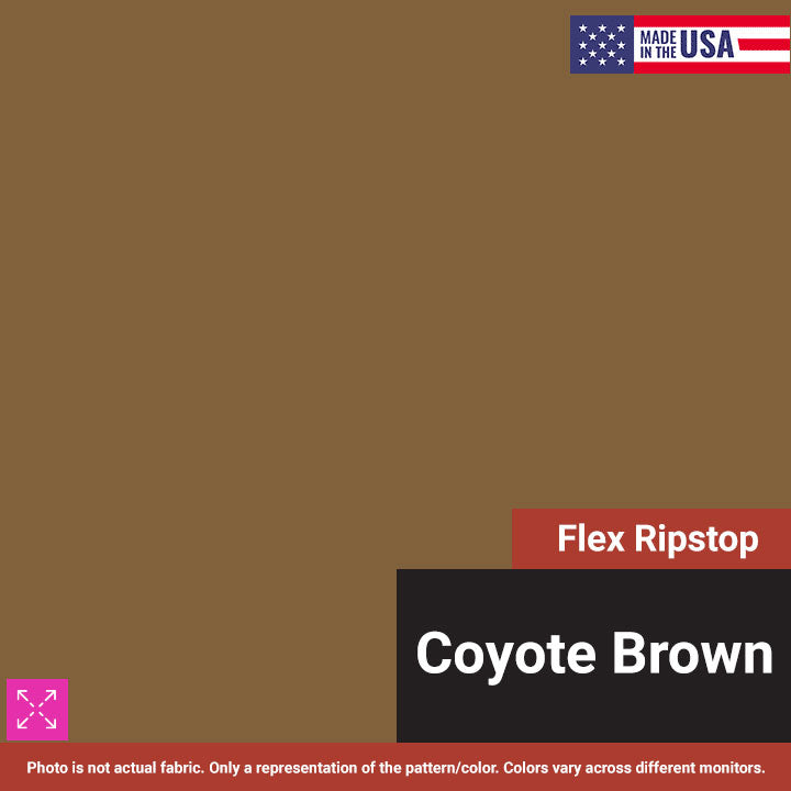 Flex Ripstop fabric - Coyote Brown