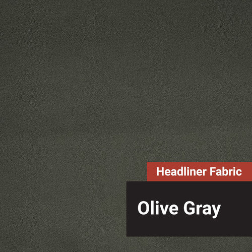 1000D Cordura Nylon headliner fabric, with 1 mm foam and non-woven backing- Olive Gray