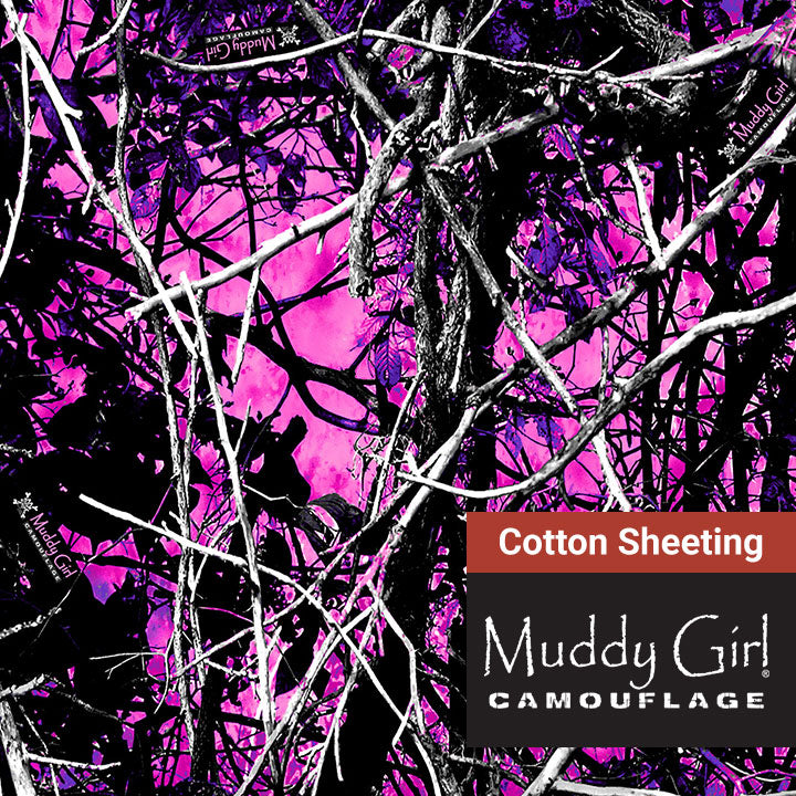 Cotton Sheeting - Muddy Girl - 60" (Clearance)