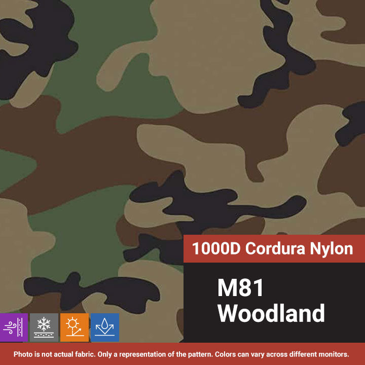 M81 Woodland 1000D Cordura Nylon Fabric