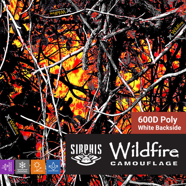 Moon Shine Camo - Wildfire 600D Poly Fabric