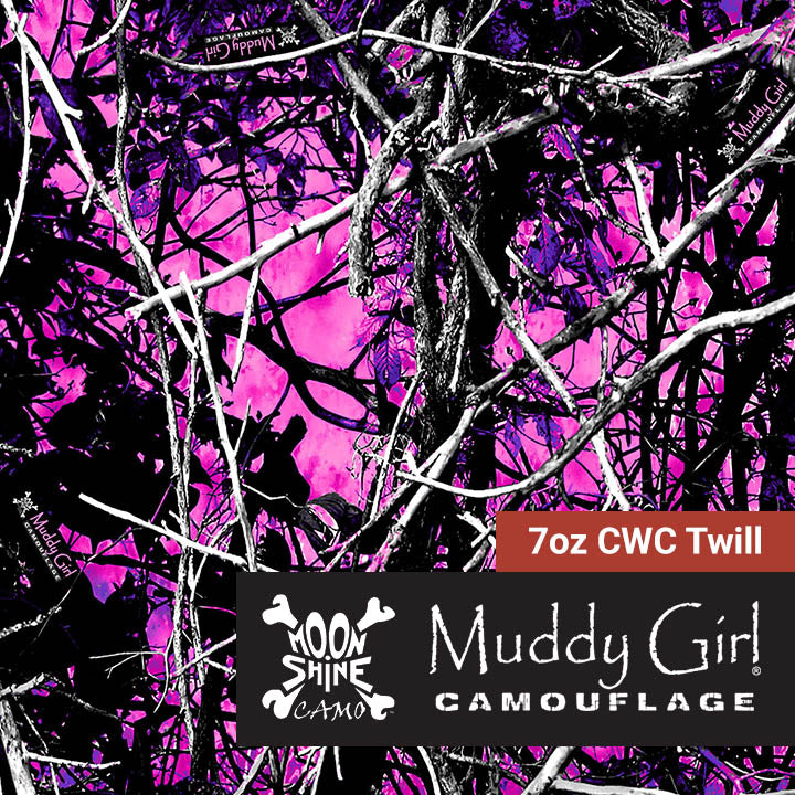 7oz CWC Twill - Moonshine Camo Muddy Girl - 58/59"