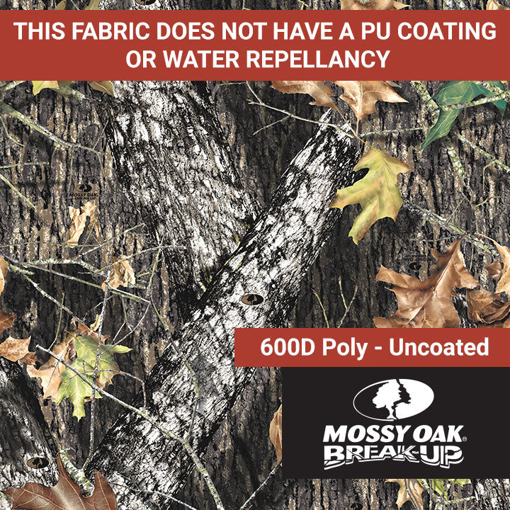 600D Poly - Uncoated - Mossy Oak Break-up – 58″ (Clearance)