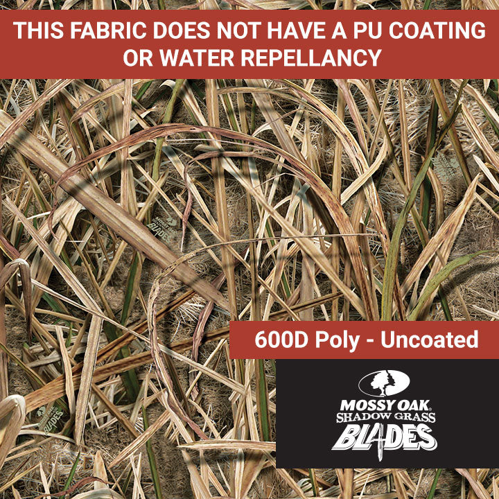 600D Poly - Mossy Oak Shadow Grass Blades - 57/58" Uncoated (Clearance)- 2nd Quality