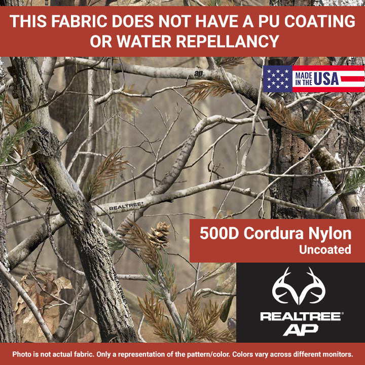 500D Cordura Nylon (Uncoated) – Realtree Mini AP – 60″- 2nd Quality