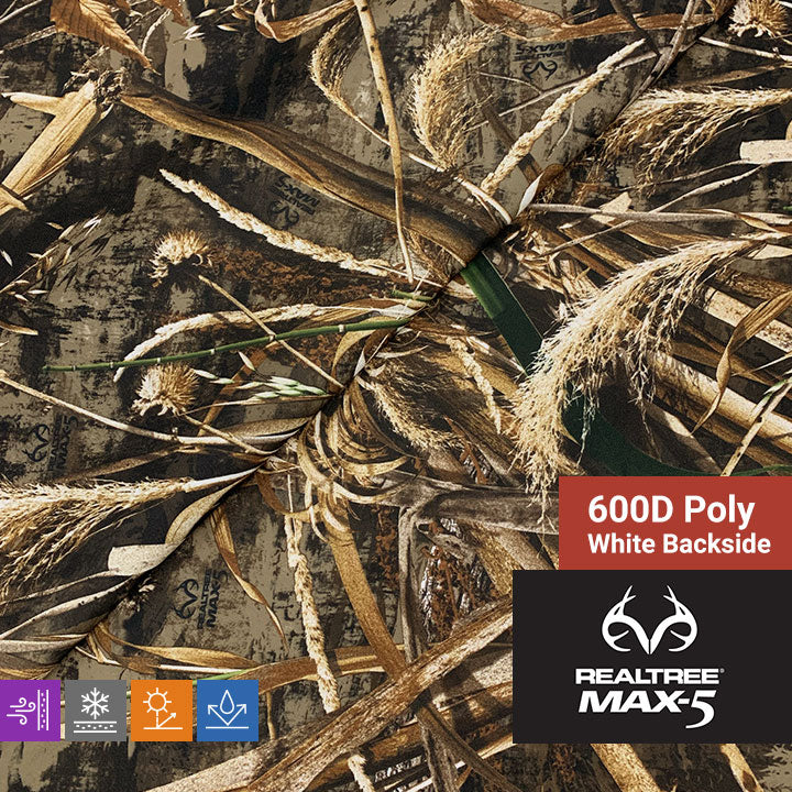 600D Poly - Realtree Max-5 - 57/58"