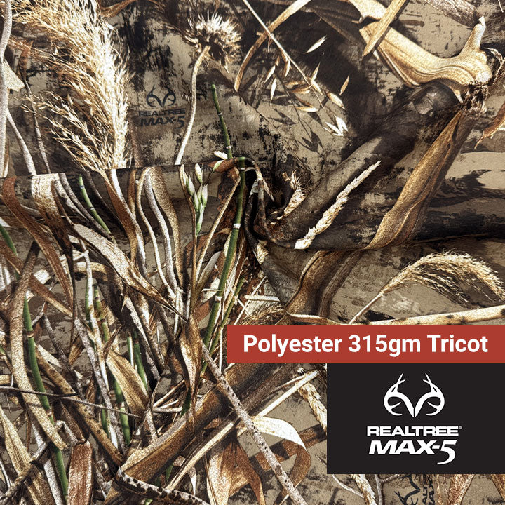 Polyester 315gm Tricot – Realtree® Max-5® – 60”