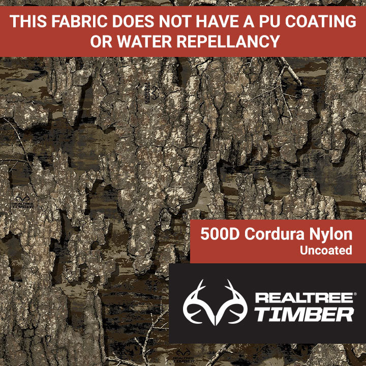 500D Cordura® Nylon (Uncoated) – Realtree Timber – 60″- 2nd Quality