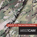Salute 5 - Multicam - Peel and Stick Backing