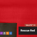 SALUTE™ 51 - 1000D/500D Cordura Nylon Laminate - Rescue Red with Black Back - 61"