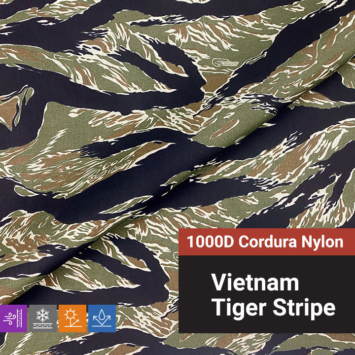 1000D Cordura® Nylon - Vietnam Tiger Stripe™ - 59/60"
