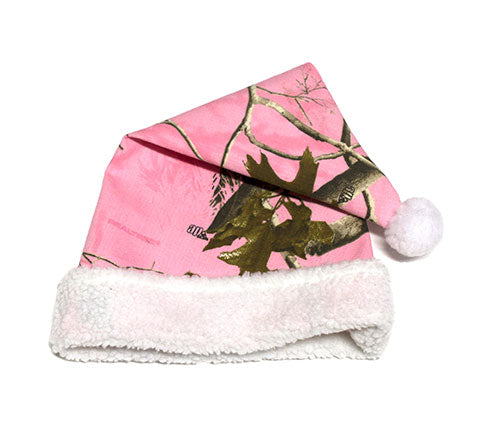 Pink Camo Christmas Hat