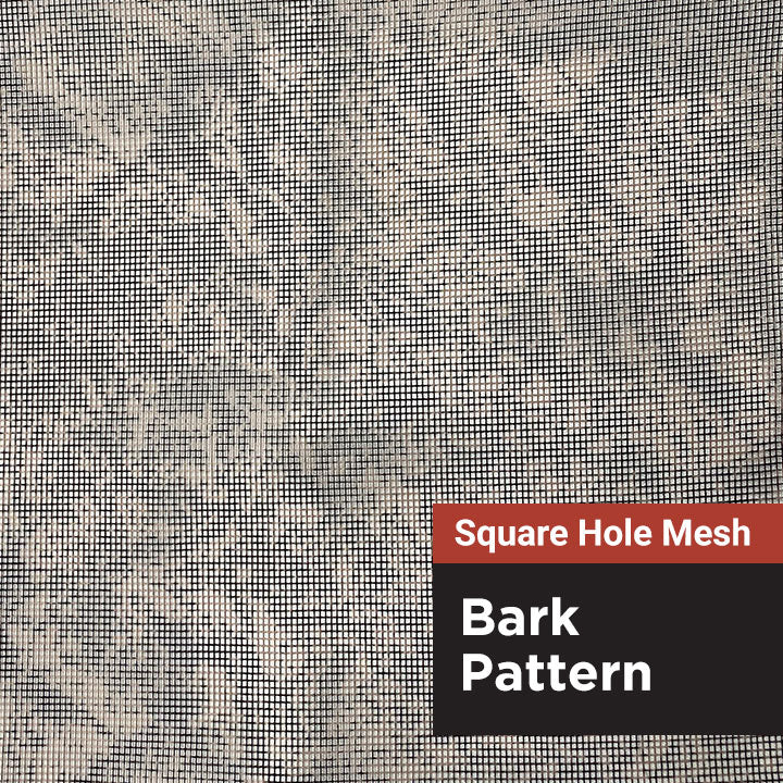 Square Hole Mesh - Bark Pattern - 60" (Clearance)
