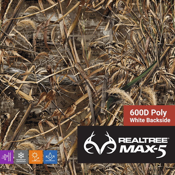 600D Poly - Realtree Max-5 - 60