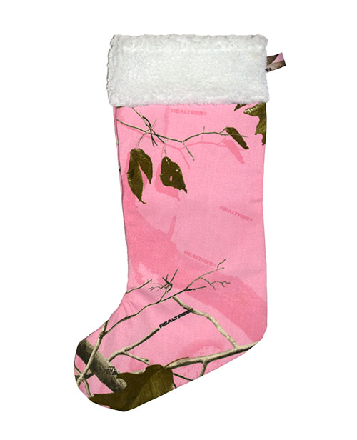 Blue and Black Camo Camouflage and Chenille Handmade Christmas Stocking FREE US SHIPPING