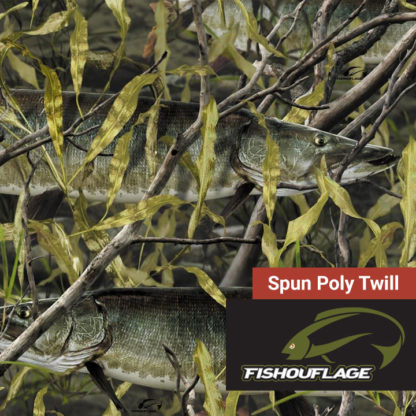 6 oz. Spun Poly Twill - Fishouflage Mini Musky - 58" (Clearance)