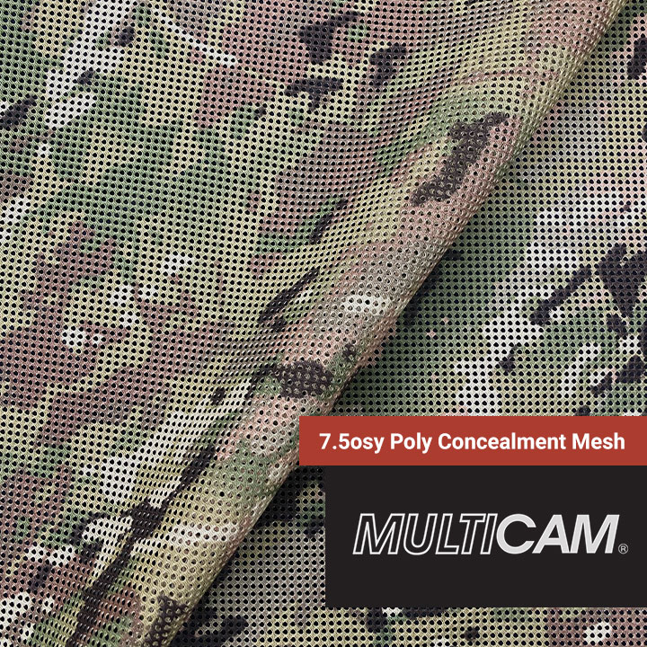 7.5osy Poly Concealment Mesh - MultiCam® 58 - Camo Fabric Depot