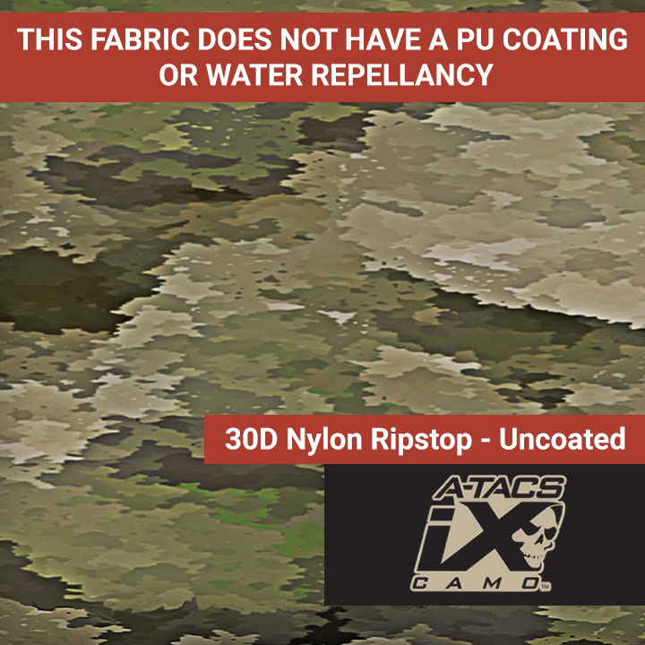 30D Nylon Ripstop – Uncoated – A-TACS iX – 57/58″ - Camo Fabric Depot