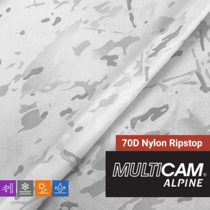 70D Nylon Ripstop – PU Coating and DWR – MultiCam® Alpine – 59/60"