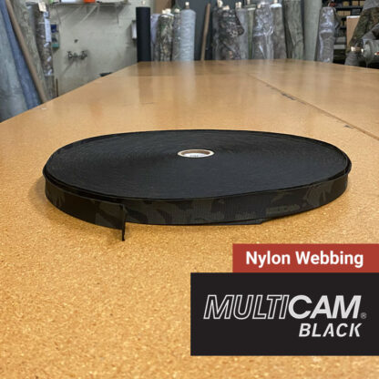 Nylon Webbing - MultiCam Black - 15ft