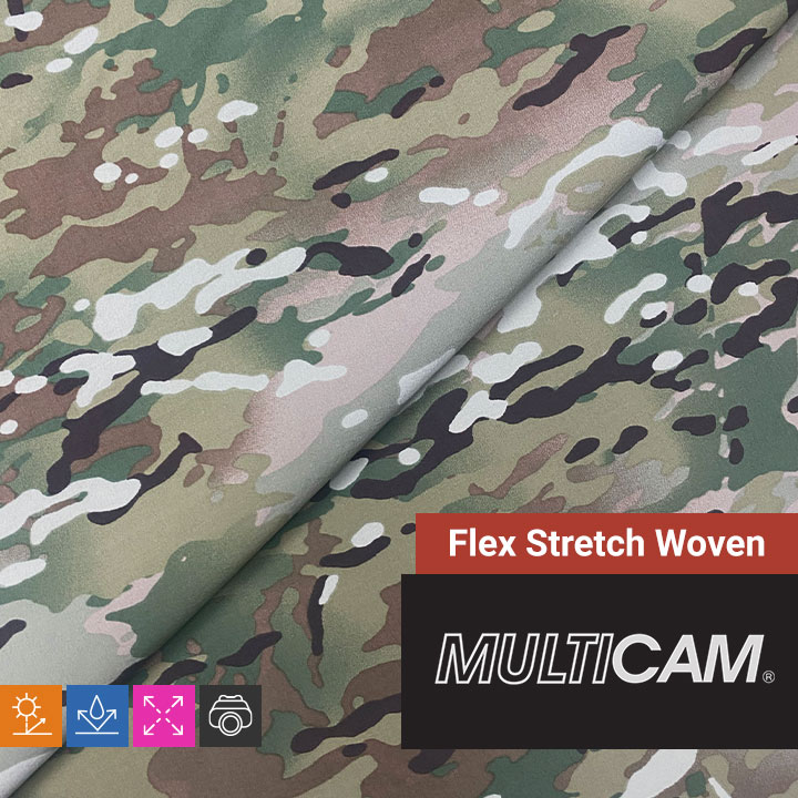 Flex™ Stretch Woven, 6.8 osy, DWR - MultiCam Original - 53/54 - Camo Fabric  Depot