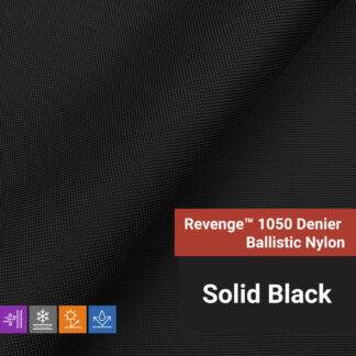 Revenge™ 1050 Denier Ballistic Nylon Fabric - Solid Black