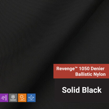 Revenge™ 1050 Denier Ballistic Nylon Fabric - Solid Black