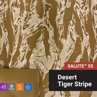 Desert Tiger Stripe Salute 55 Laminate Fabric