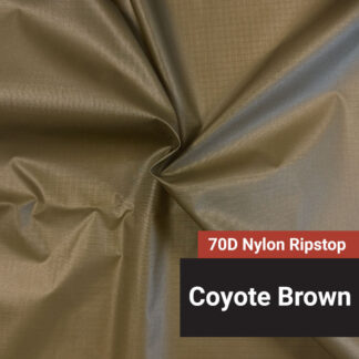 70D Nylon Ripstop - Solid Coyote Brown
